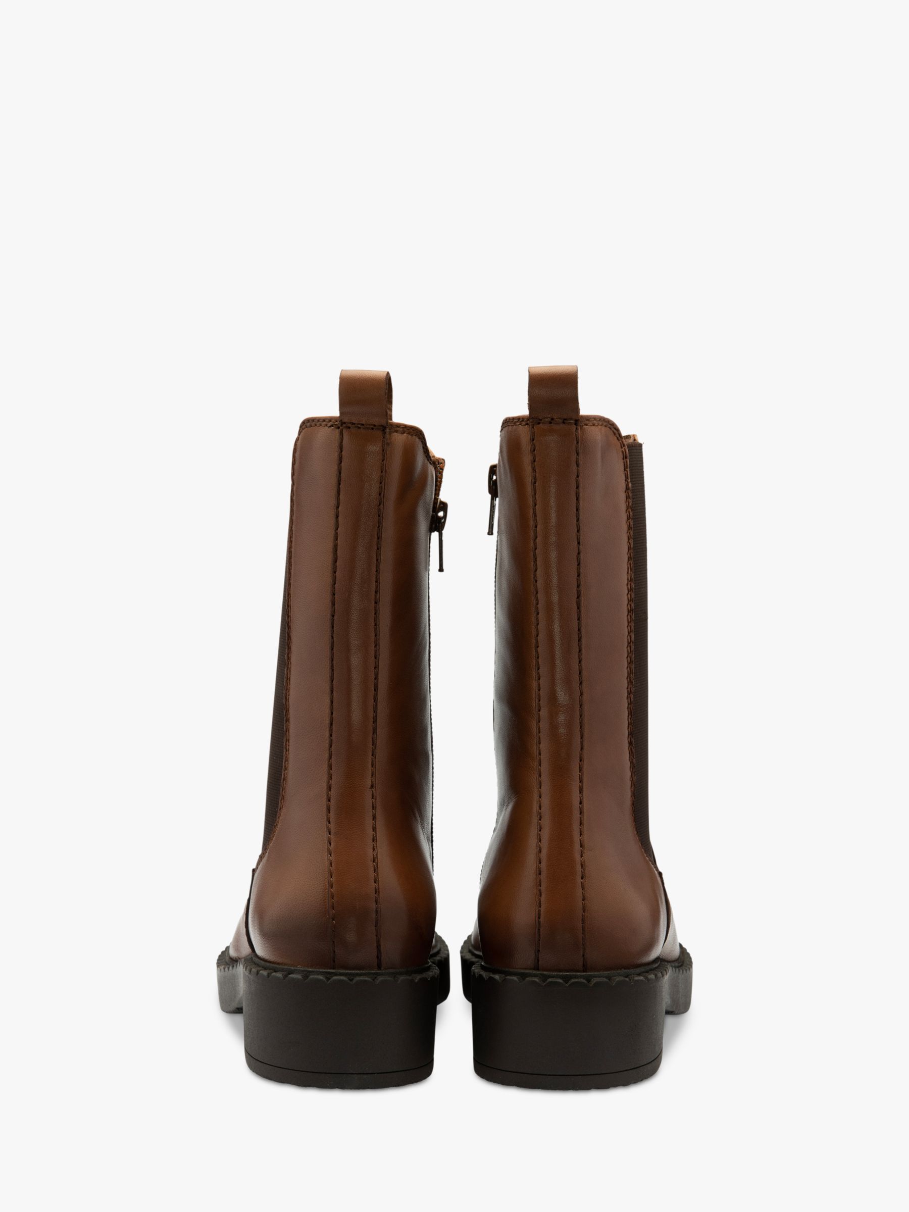 Ravel Garvie Leather Mid-Calf Boots, Tan at John Lewis & Partners
