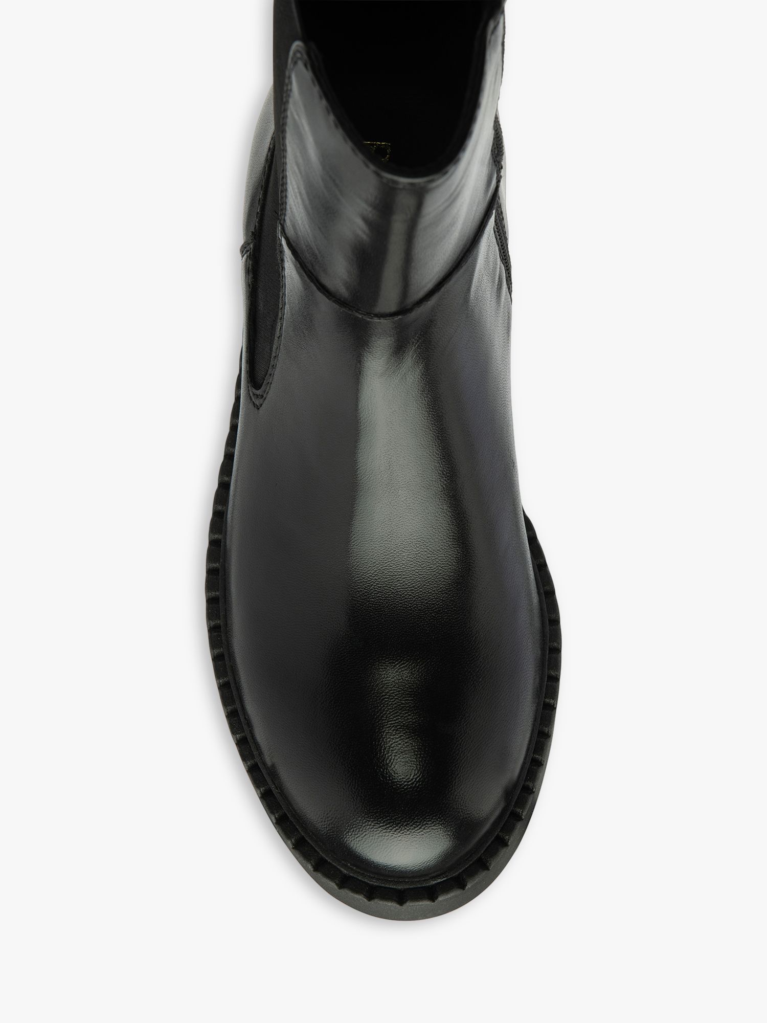 Ravel Garvie Leather Mid-Calf Boots, Black at John Lewis & Partners
