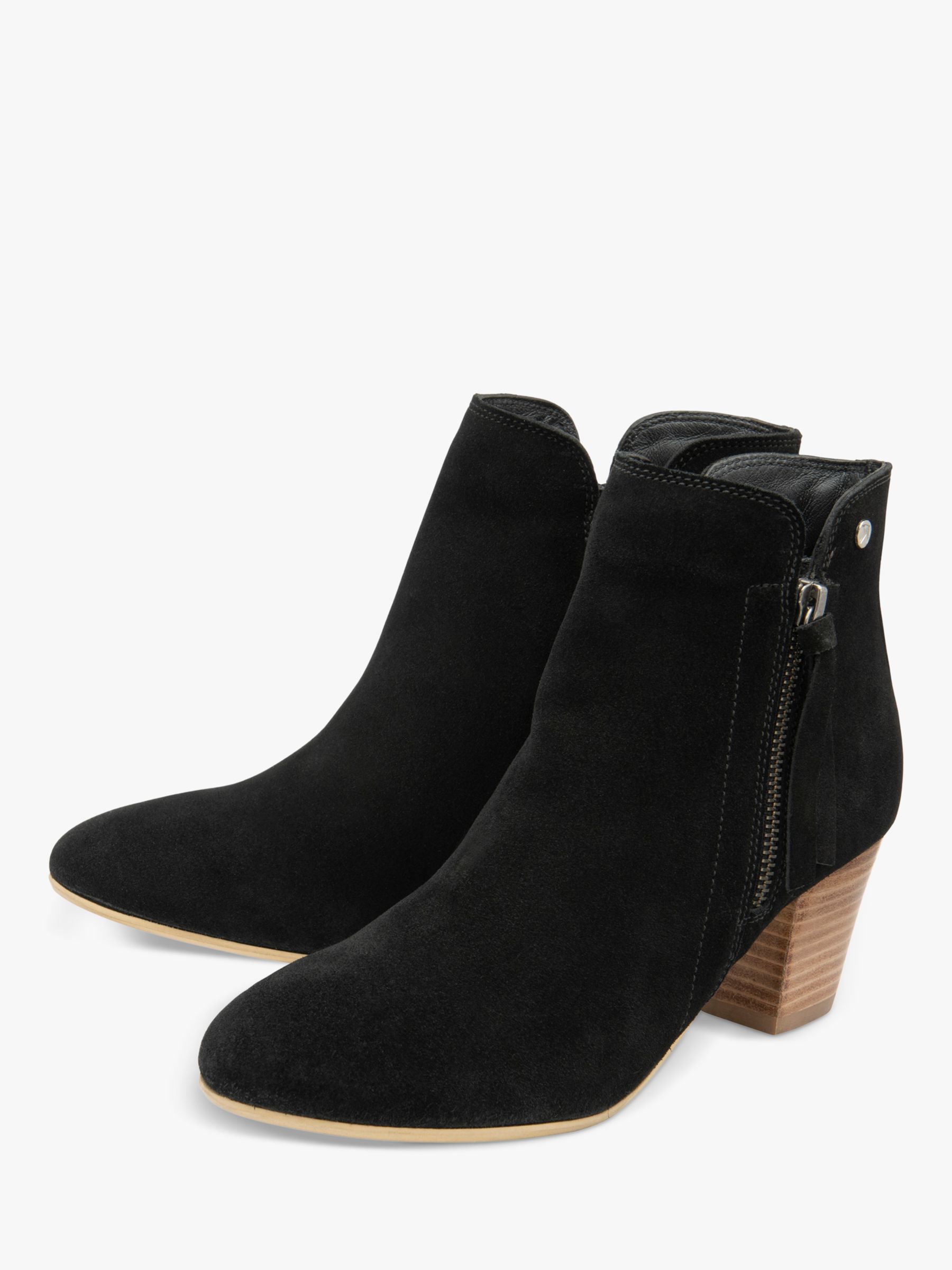 Ravel Tulli Suede Ankle Boots, Black, 7