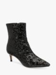 Ravel Currans Sequin Ankle Boots, Black