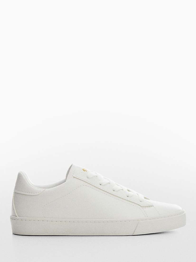 Buy Mango Haifa Lace Up Sport Shoes, White Online at johnlewis.com