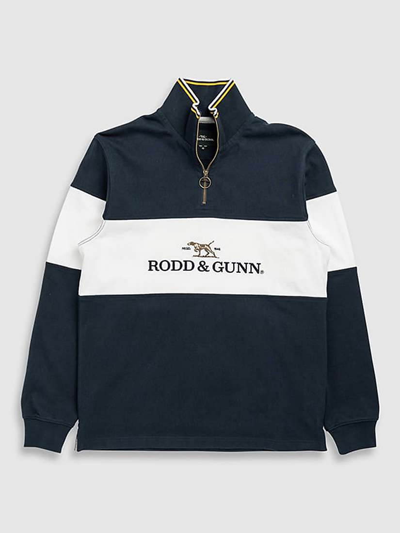 Buy Rodd & Gunn Foresters Peak Zip Neck Cotton Jumper Online at johnlewis.com