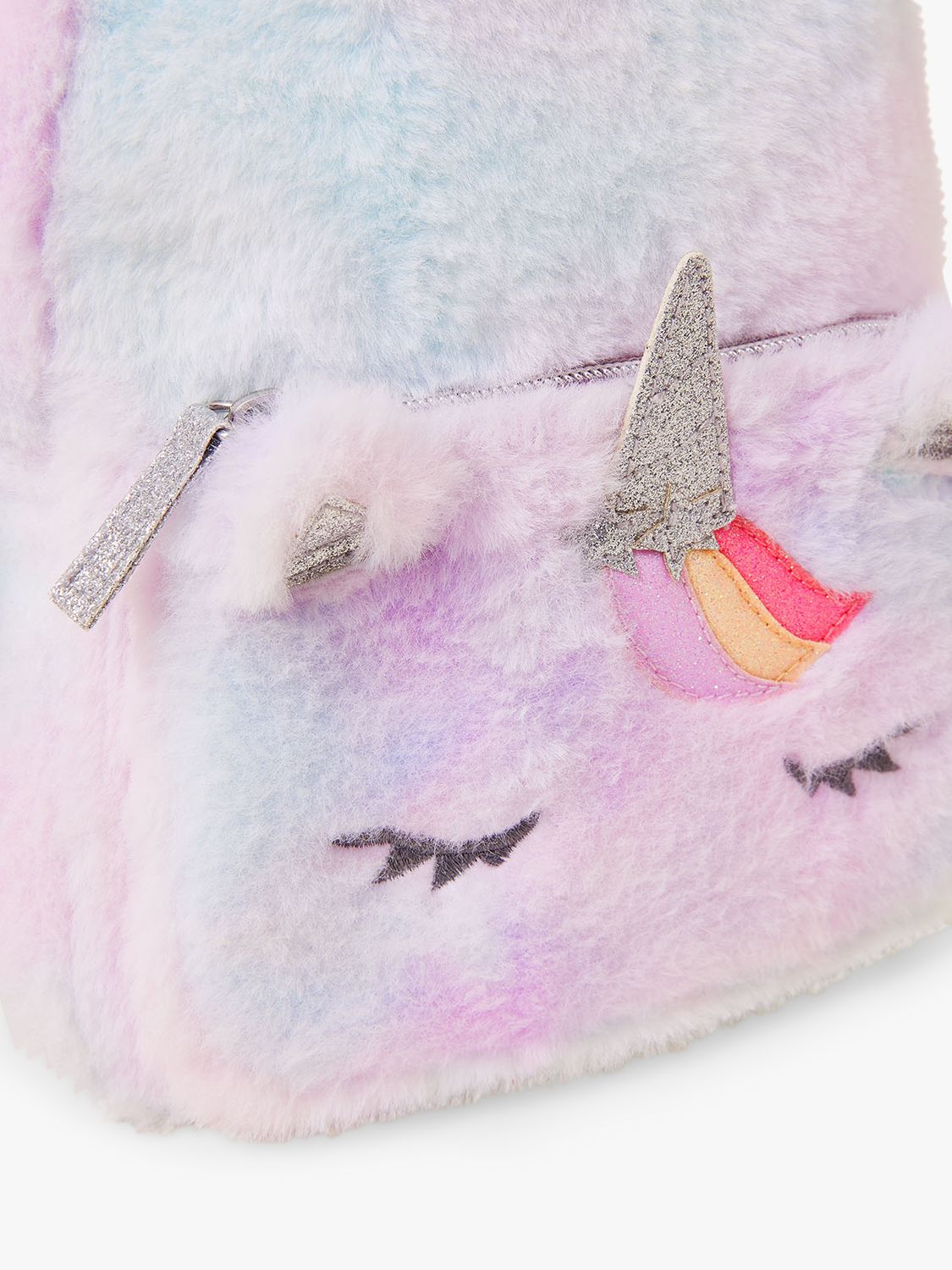 Angels by Accessorize Kids' Fluffy Unicorn Backpack, Multi, One Size