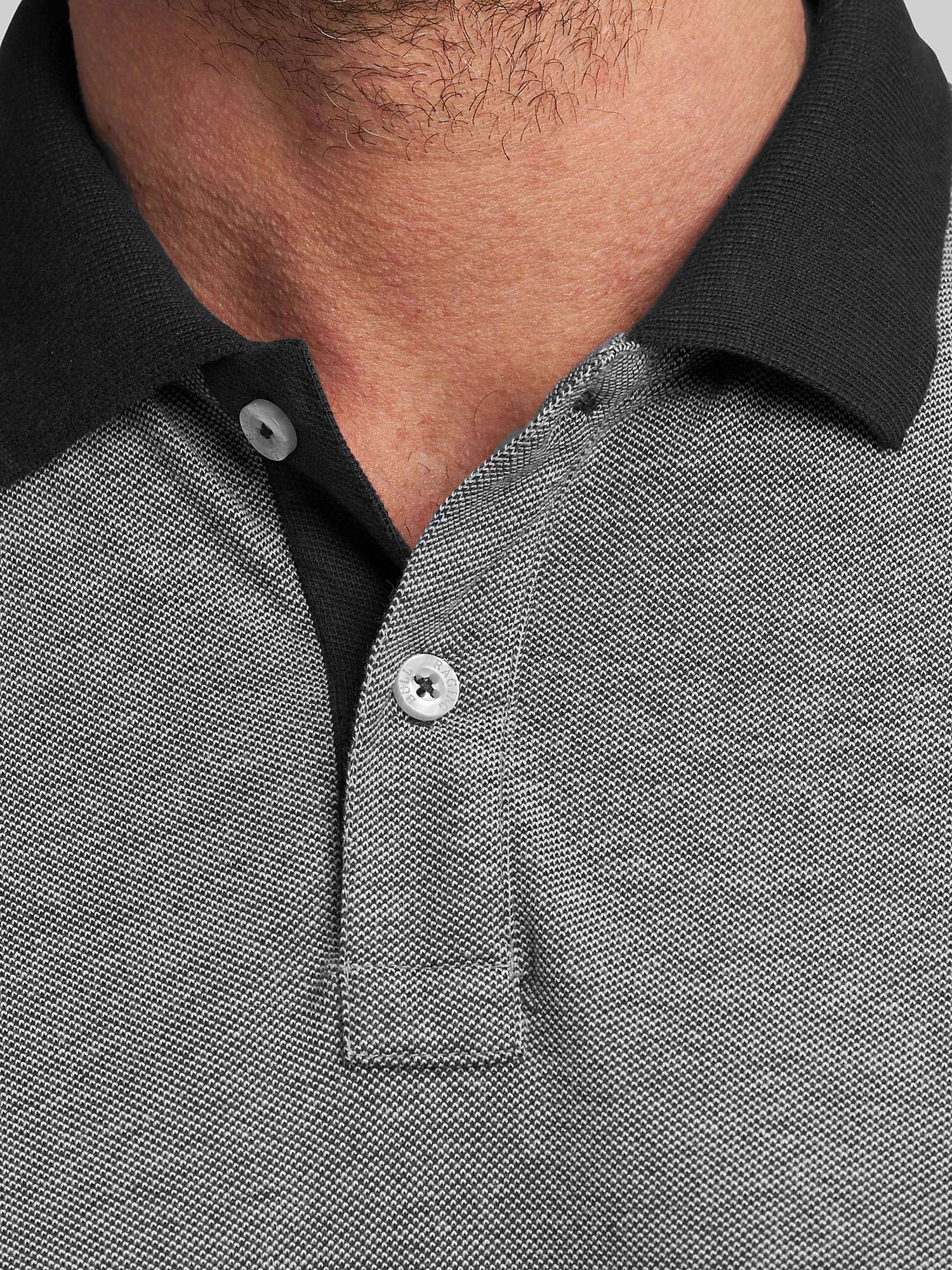 Raging Bull Embroidered Patch Polo Shirt, Grey at John Lewis & Partners