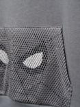 Mango Kids' Spider-Man New York Mesh Pocket Sweatshirt, Grey