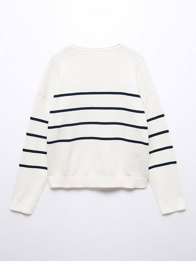 Mango Kids' Jin Knit Sweatshirt, Natural White