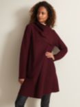 Phase Eight Bellona Knit Coat, Dark Red