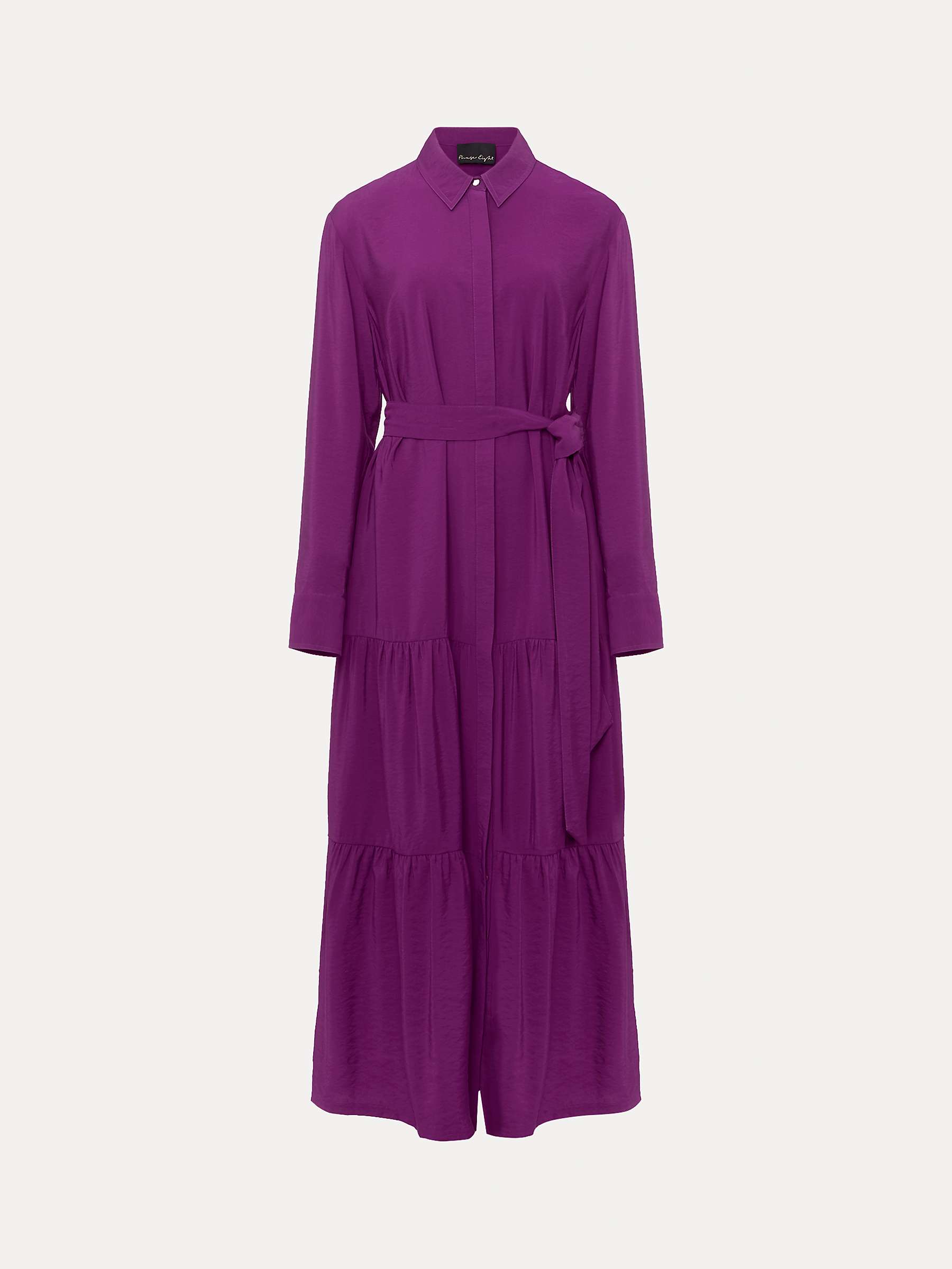 Buy Phase Eight Jayden Maxi Shirt Dress, Purple Online at johnlewis.com