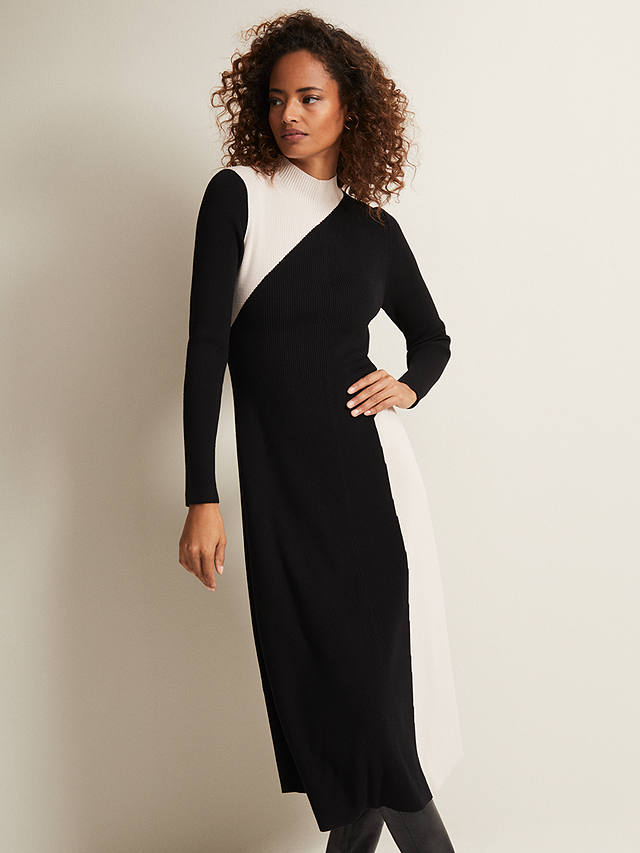 Phase Eight Julie Ribbed Fit and Flare Midi Dress