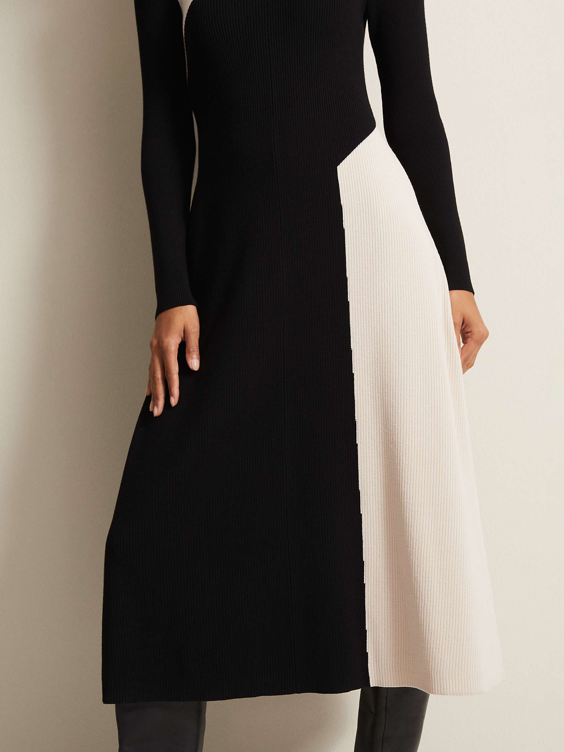 Buy Phase Eight Julie Ribbed Fit and Flare Midi Dress Online at johnlewis.com