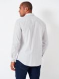 Crew Clothing Stretch Tattersall Check Print Shirt, Light Grey