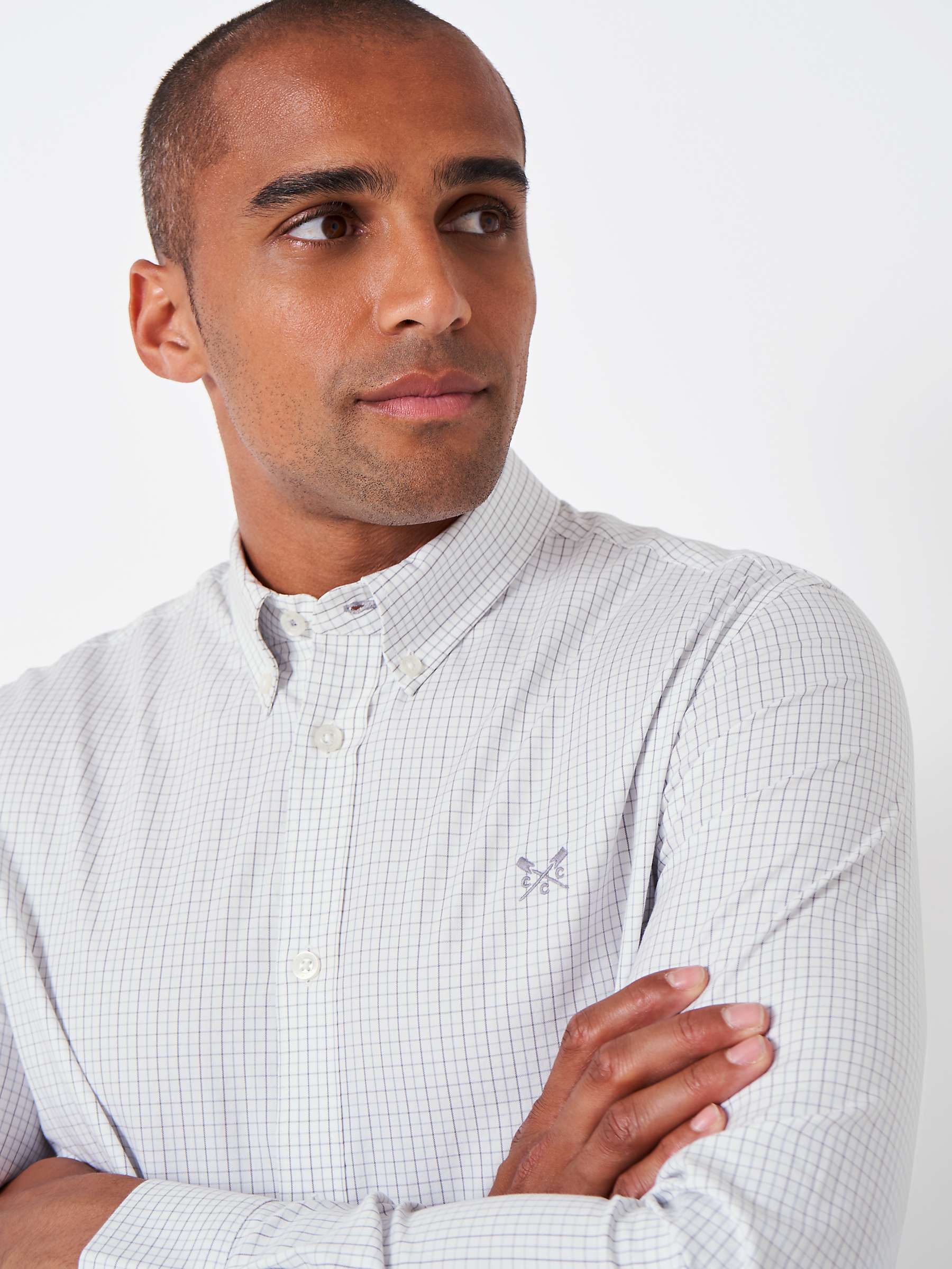 Buy Crew Clothing Stretch Tattersall Check Print Shirt Online at johnlewis.com