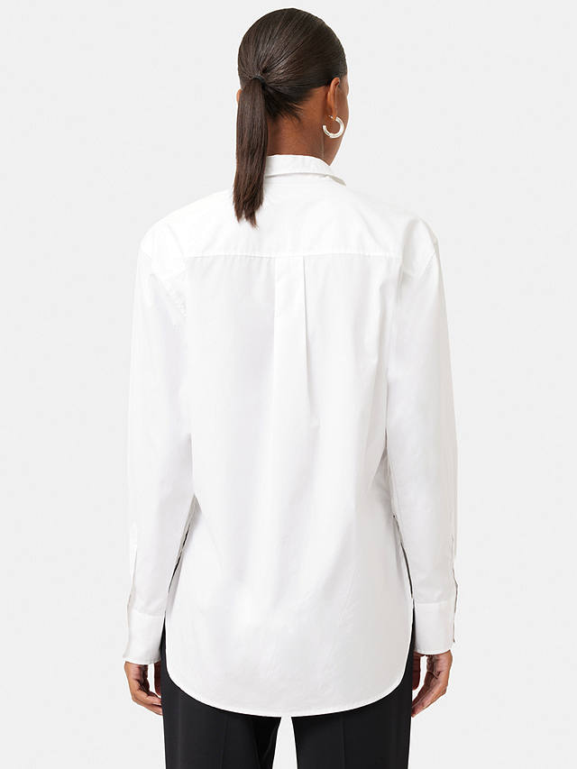 Jigsaw Cotton Poplin Shirt, White