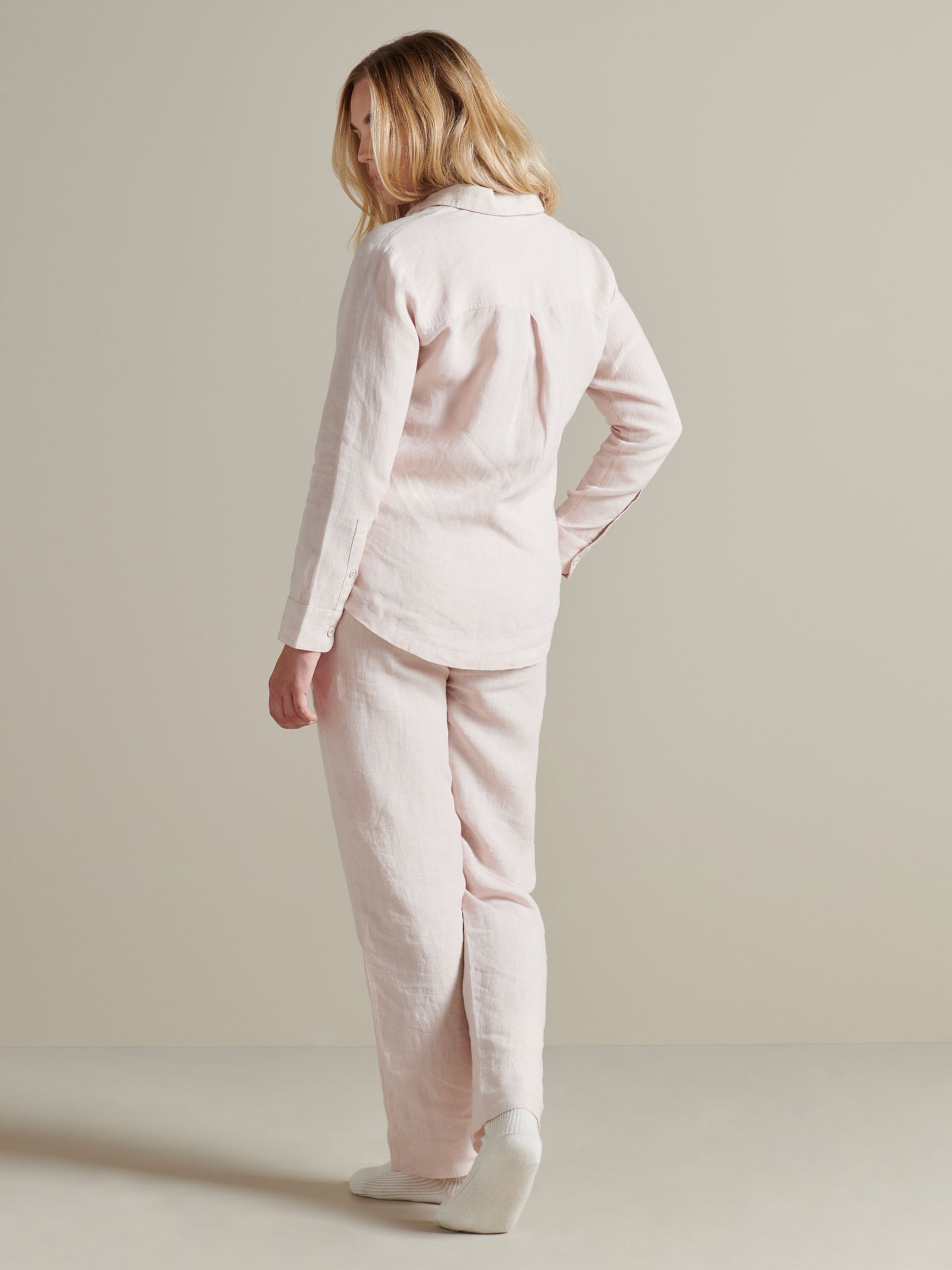 Buy Bedfolk Linen Shirt Pyjama Set Online at johnlewis.com
