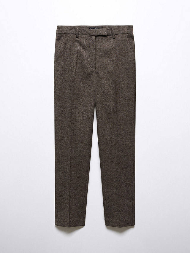 Mango Warm Skinny Suit Trousers, Grey