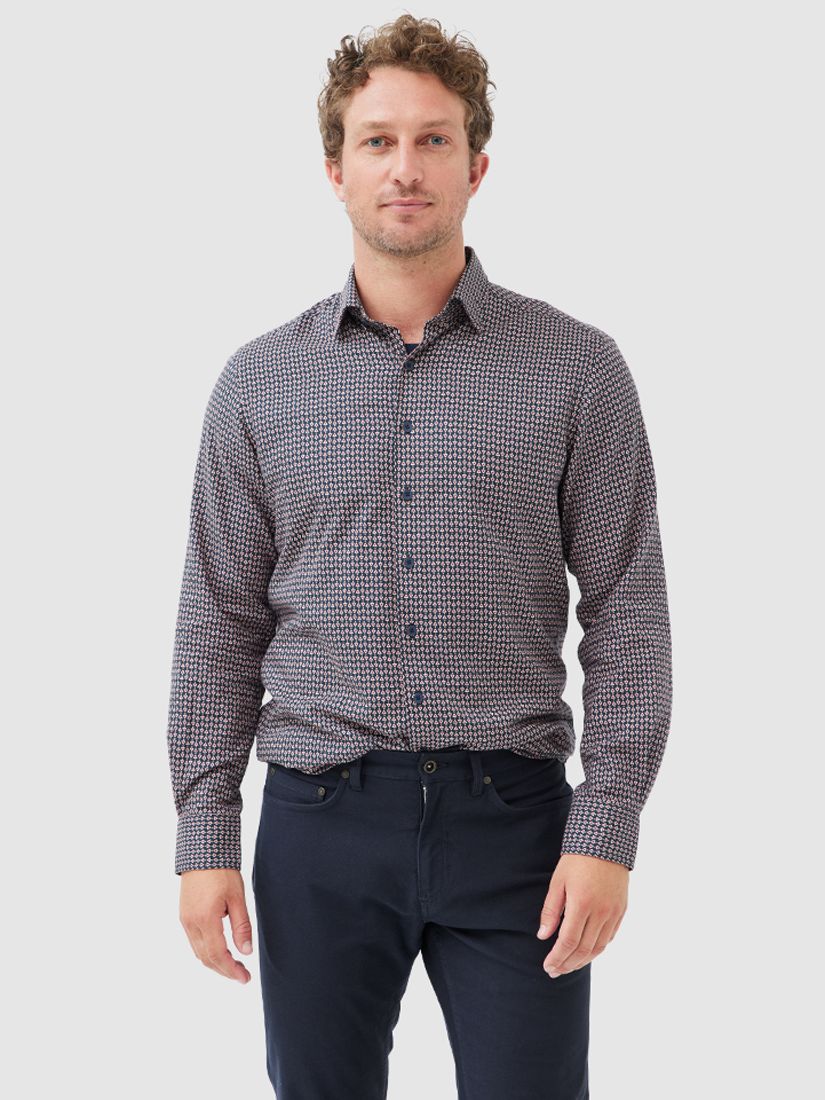 Rodd & Gunn North Cove Long Sleeve Shirt, Blue at John Lewis & Partners