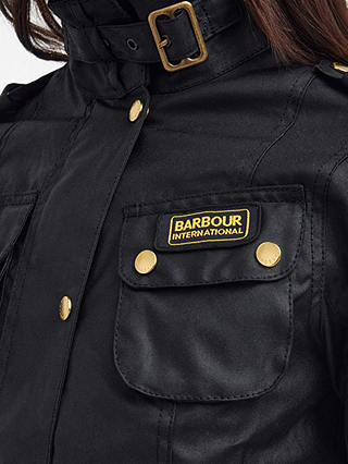 Barbour International Waxed Jacket, Black