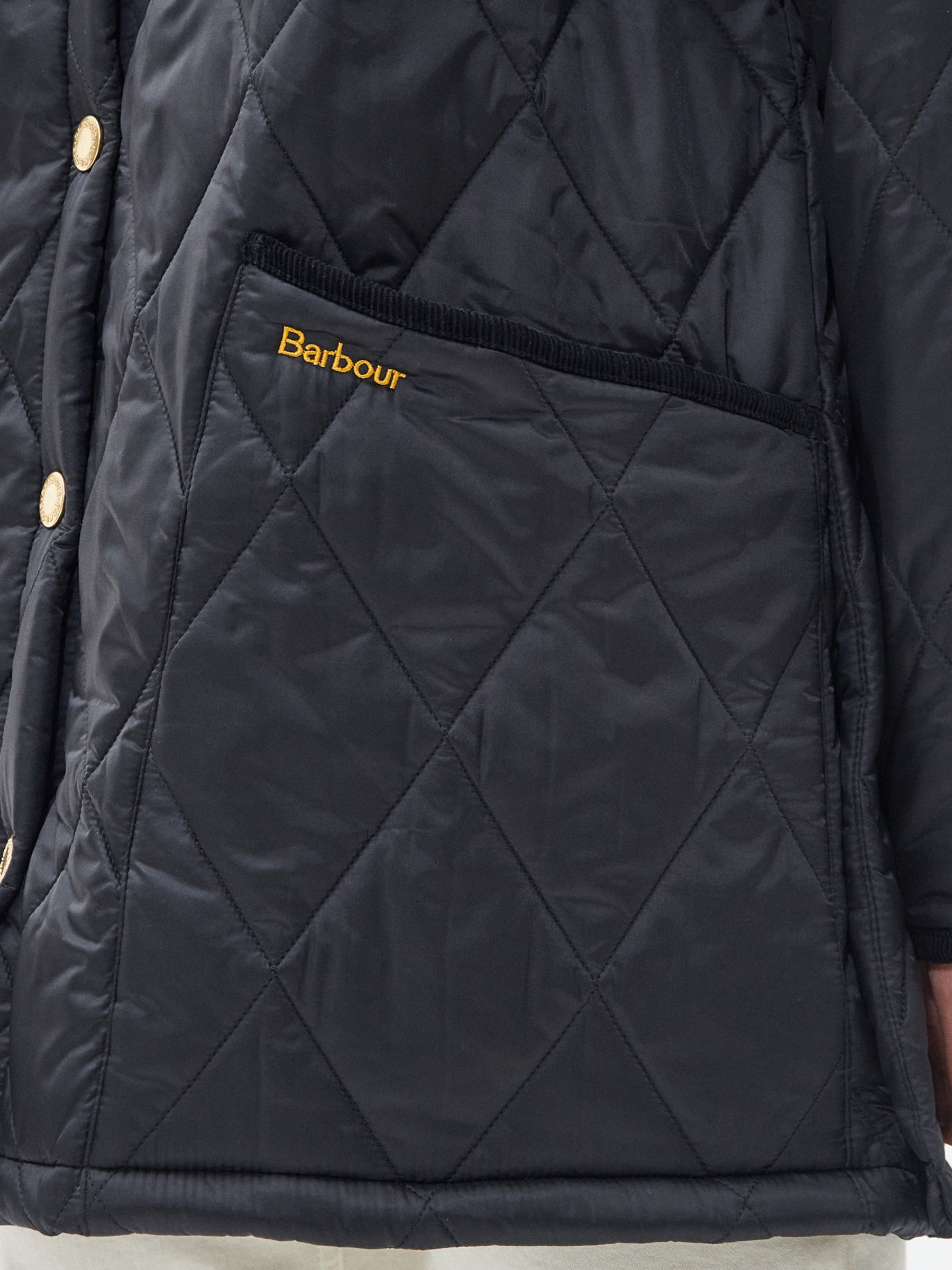 Barbour Modern Liddesdale Quilted Jacket, Black at John Lewis & Partners