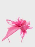 Hobbs Carla Loop and Feather Fascinator, Party Pink
