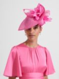 Hobbs Carla Loop and Feather Fascinator, Party Pink