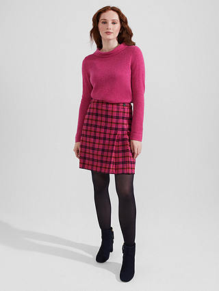 Hobbs Audrey Cashmere and Wool Jumper, Pink Marl