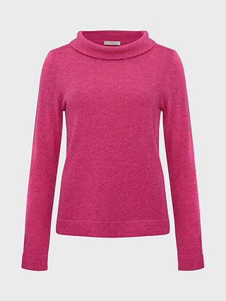 Hobbs Audrey Cashmere and Wool Jumper, Pink Marl