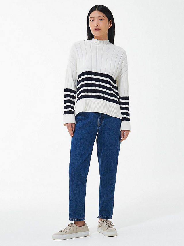 Barbour Aster Knitted Jumper, Aran at John Lewis & Partners