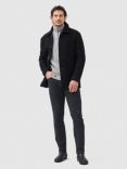 Rodd & Gunn Berkely Classic Wool Blend City Coat, Navy