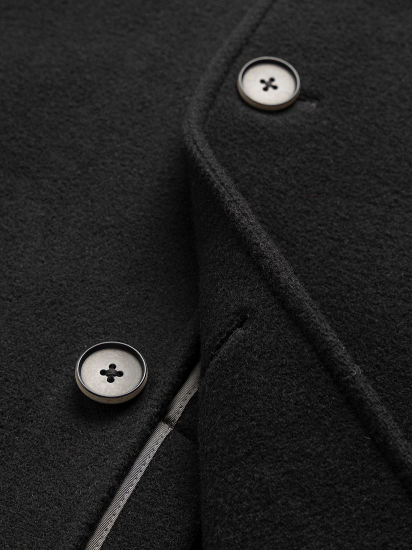 Rodd & Gunn Berkely Classic Wool Blend City Coat, Navy, L