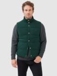 Rodd & Gunn Lake Ferry Padded Pique Cotton Gilet, Forest