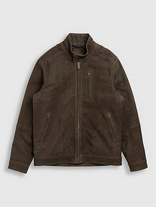 Rodd & Gunn Portobello Leather Harrington Jacket, Carob