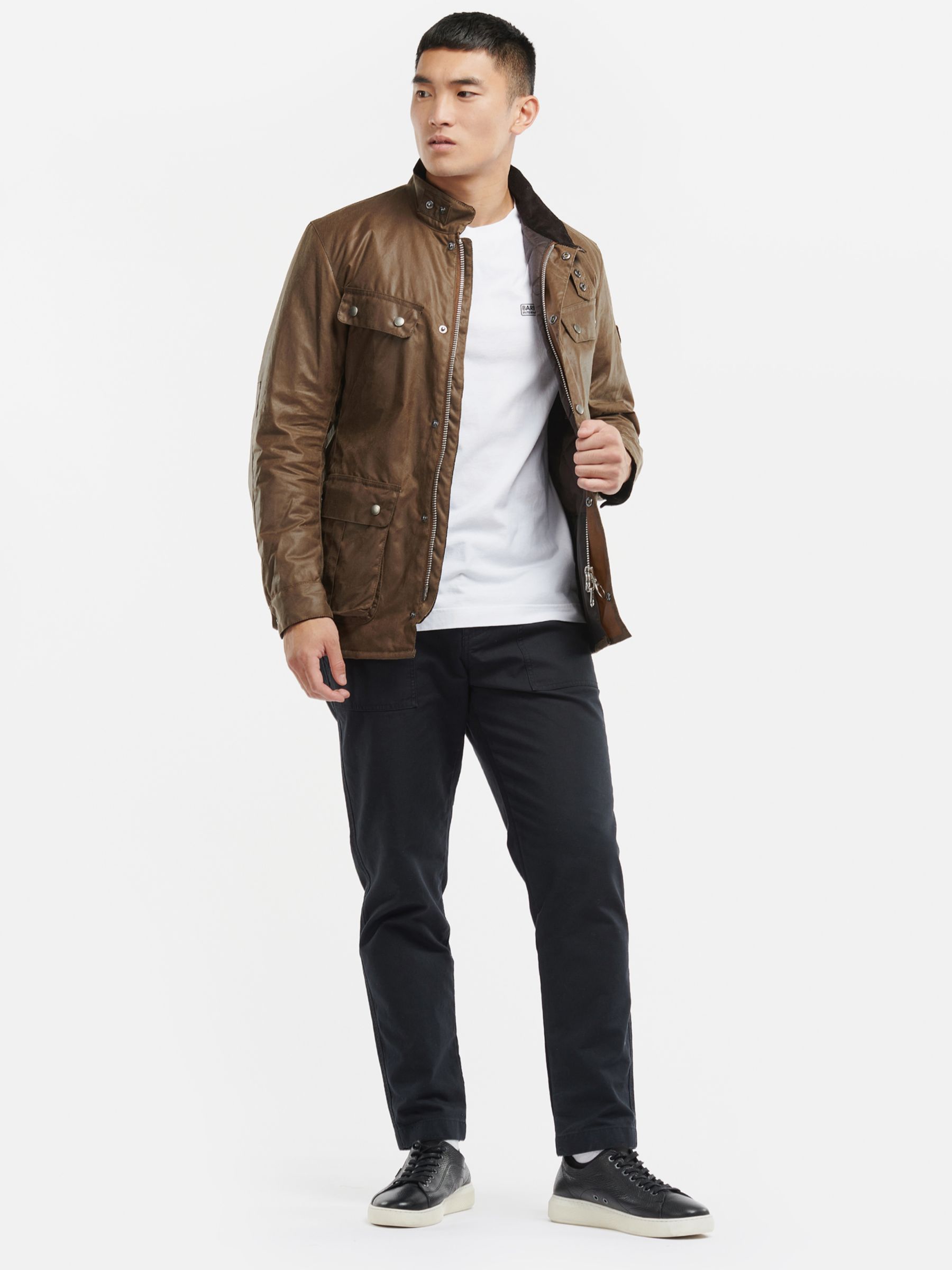 Barbour international store waxed jacket