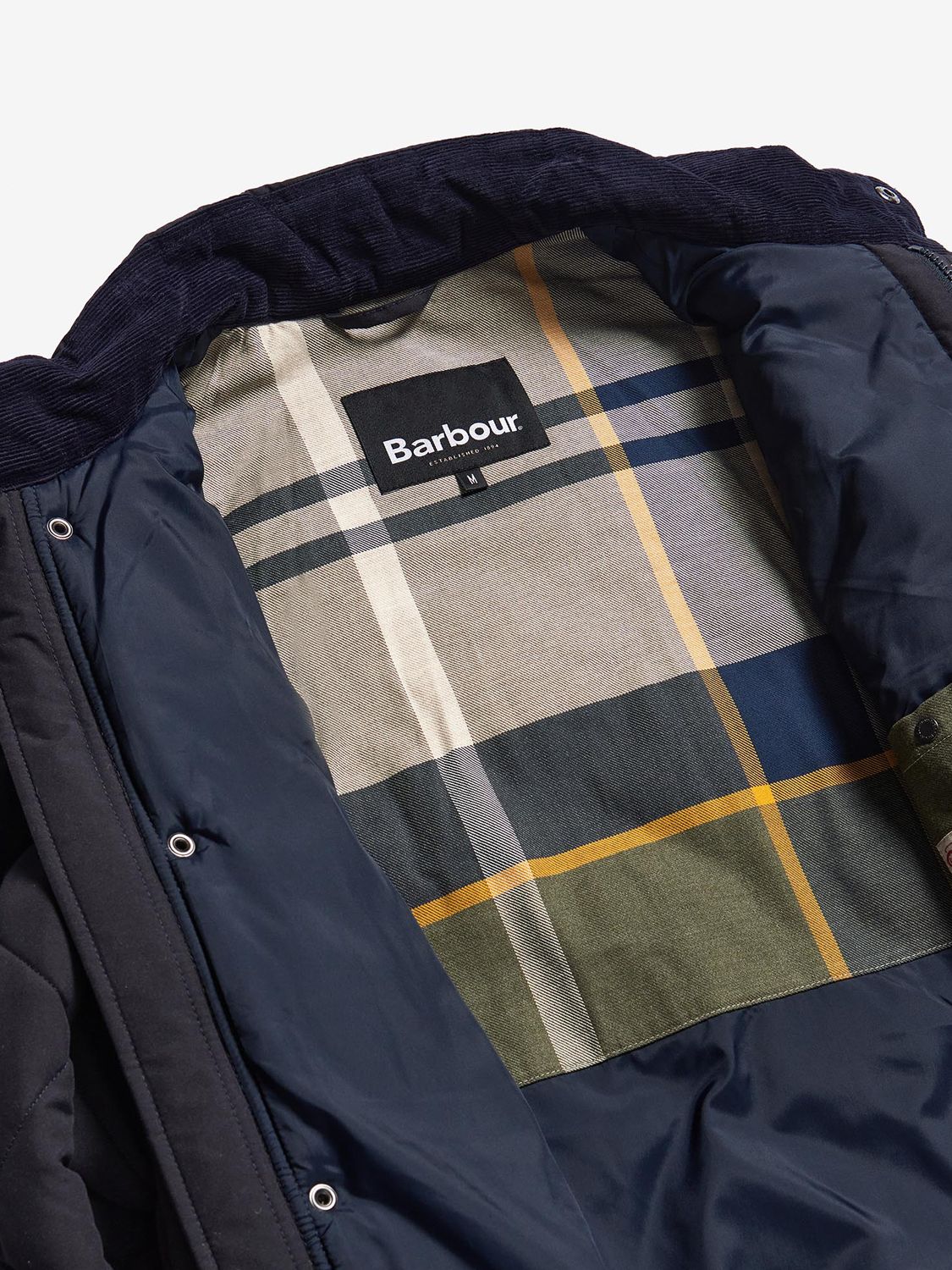 Barbour Winter Chelsea Quilted Jacket, Navy at John Lewis & Partners