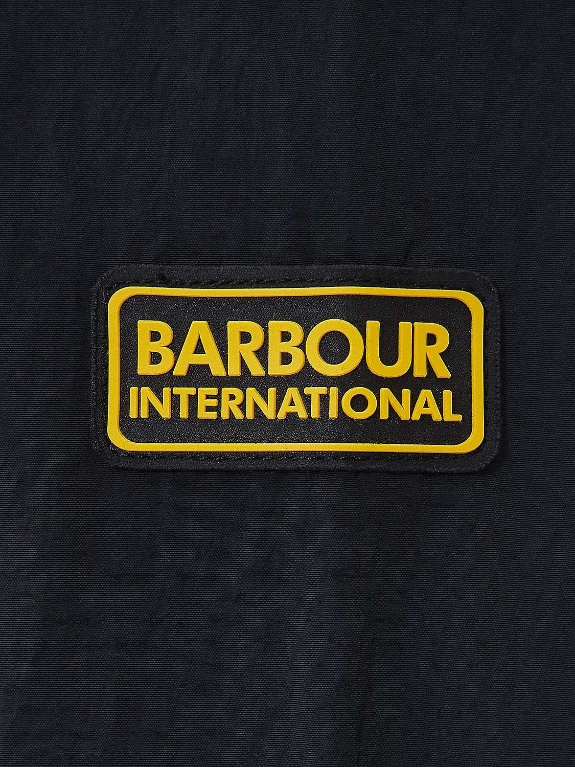 Barbour International Cadwell Overshirt, Black at John Lewis & Partners