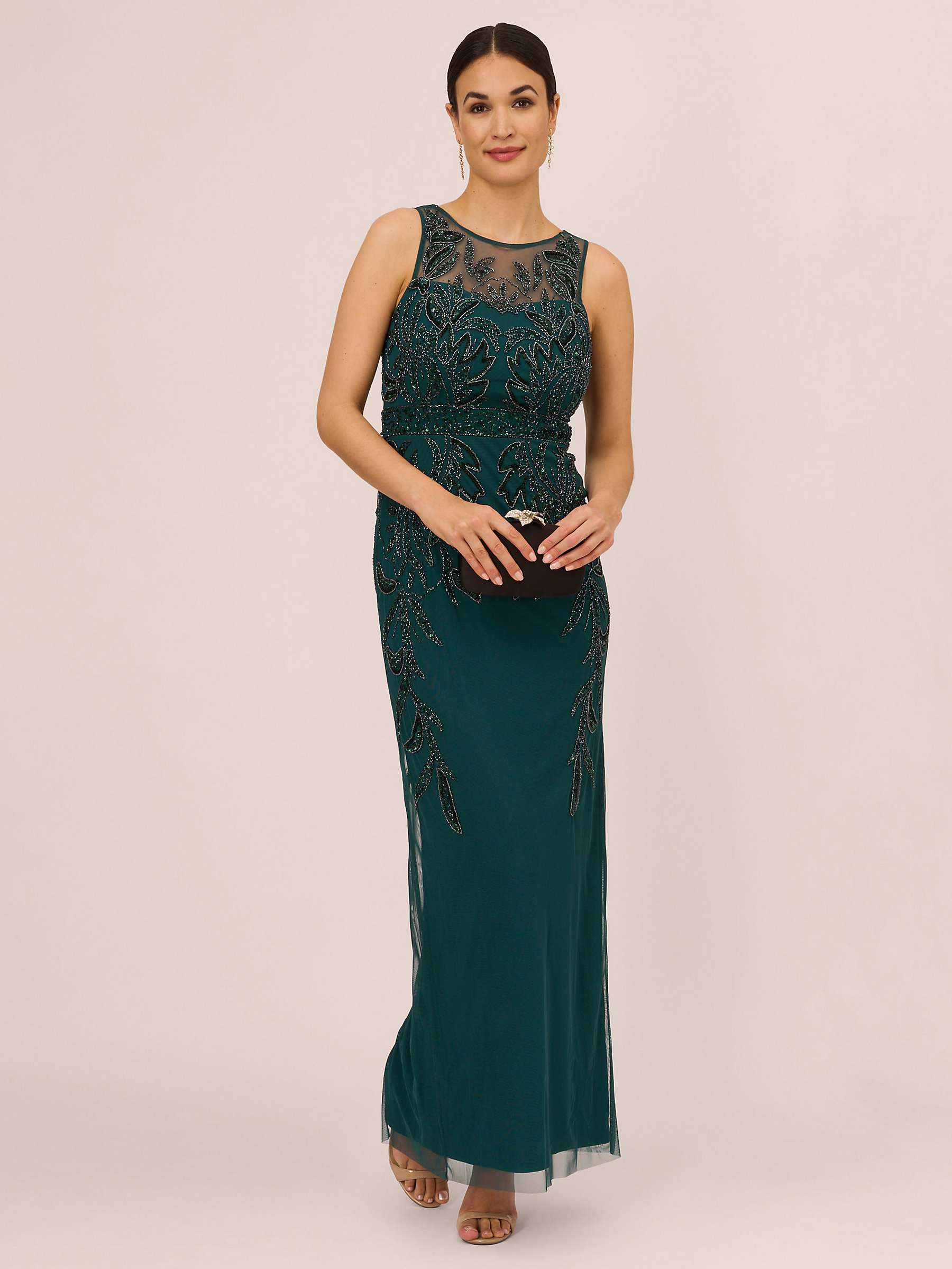 Buy Adrianna Papell Papell Studio Beaded Column Dress Online at johnlewis.com