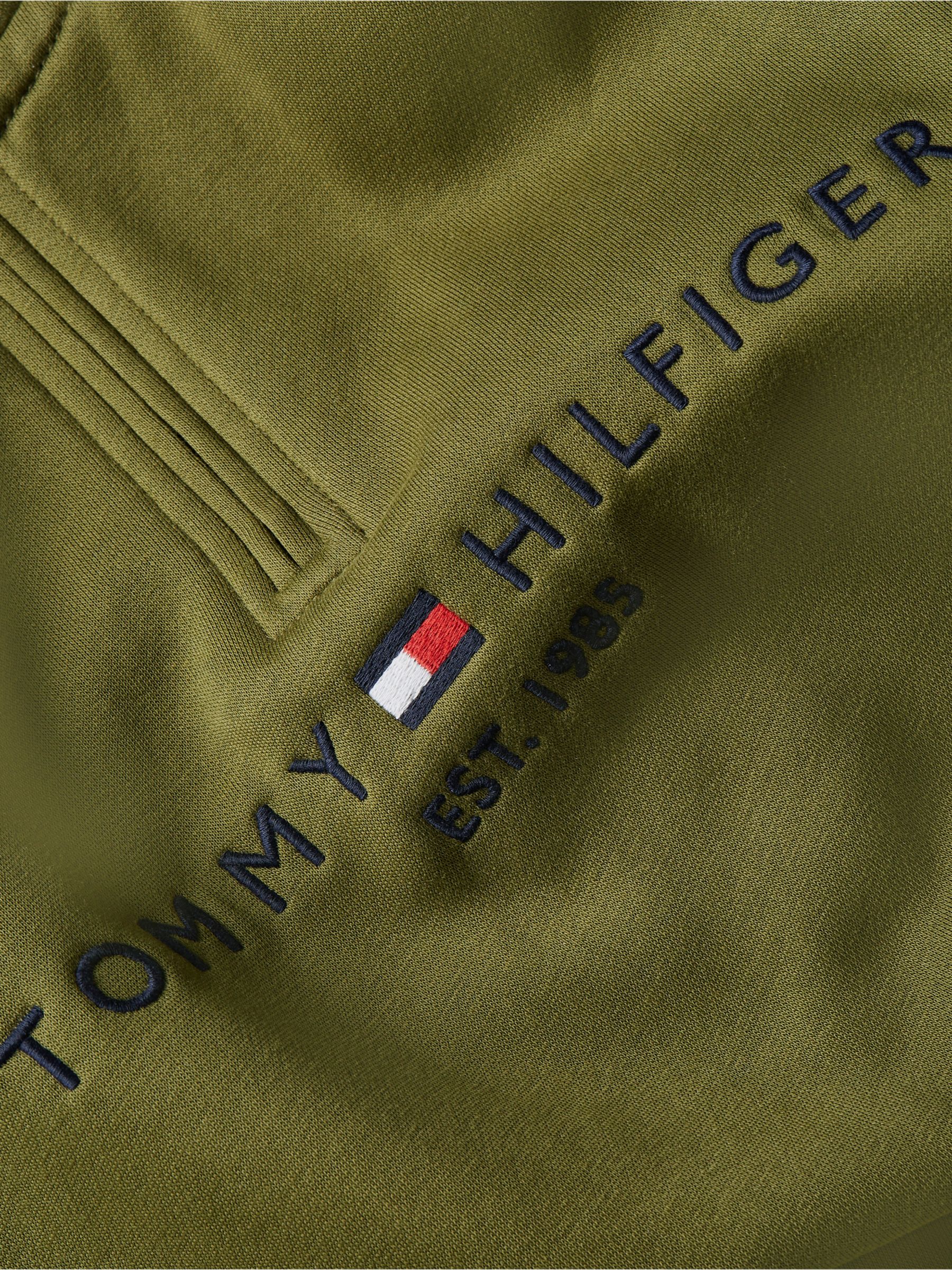 Tommy Hilfiger Mock Neck Sweatshirt, Green at John Lewis & Partners
