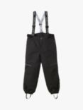 Polarn O. Pyret Kids' 2-in-1 Waterproof Trousers, Black