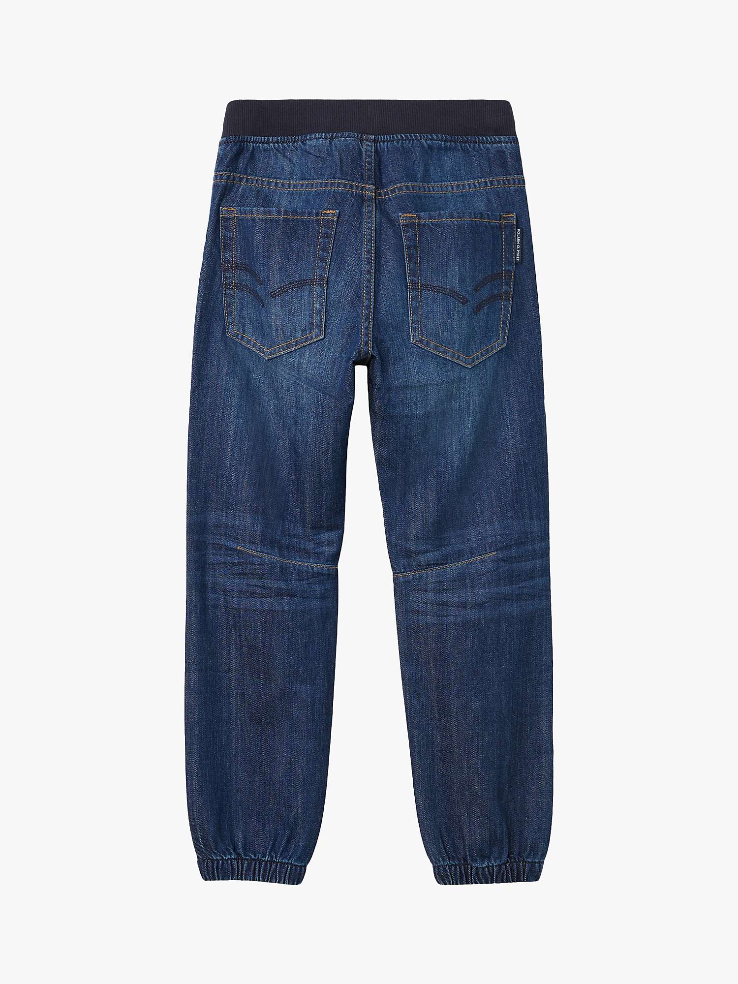 Buy Polarn O. Pyret Kids' Loose Fit Adjustable Waist Jeans, Blue Online at johnlewis.com