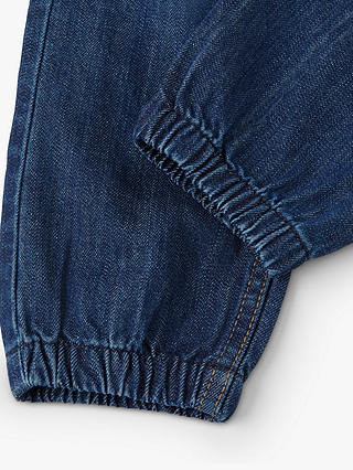 Polarn O. Pyret Kids' Loose Fit Adjustable Waist Jeans, Blue