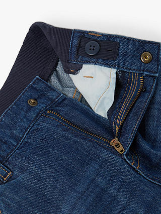 Polarn O. Pyret Kids' Loose Fit Adjustable Waist Jeans, Blue
