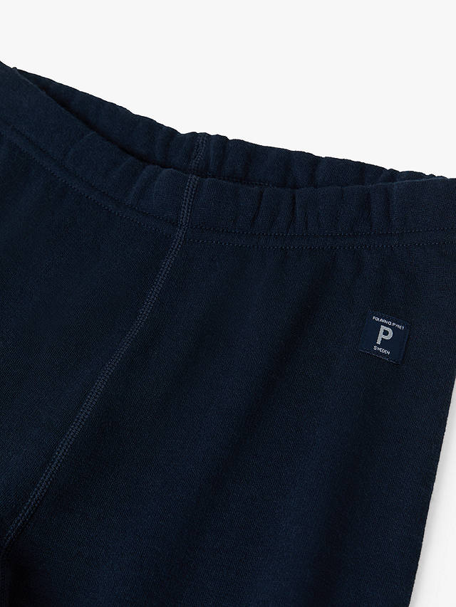 Polarn O. Pyret Baby Wool Thermal Trousers, Navy