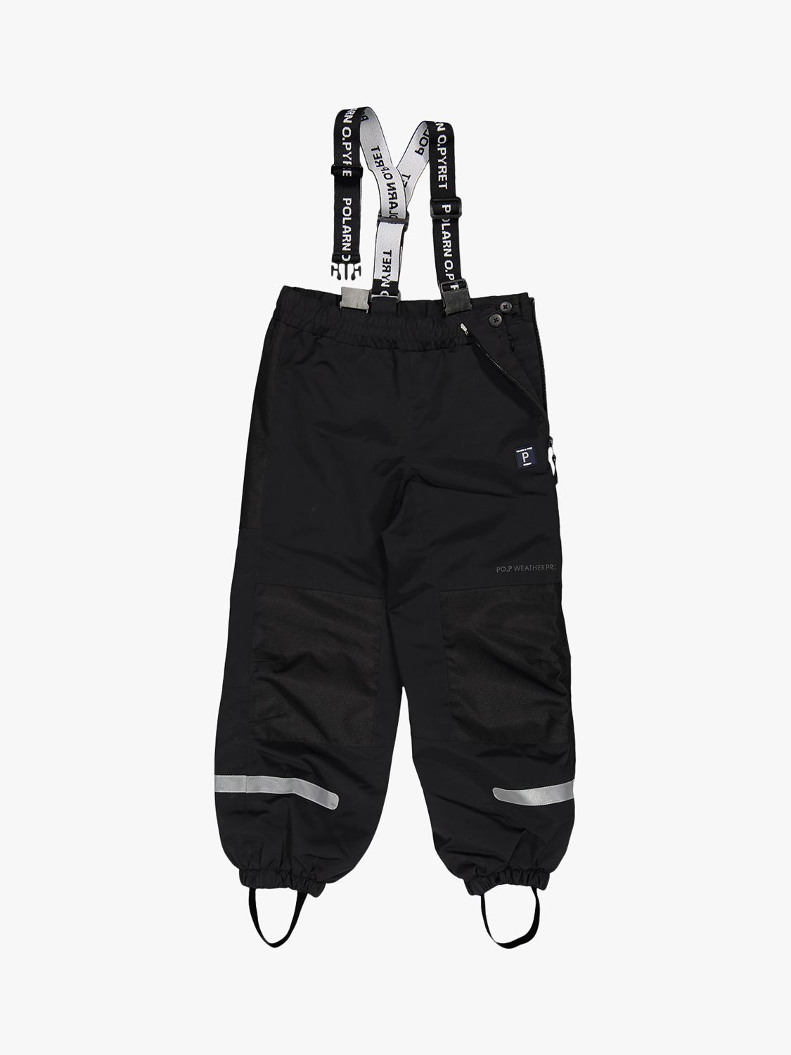Polarn O. Pyret Kids' Waterproof Trousers, Black, 2-3 years
