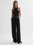 Reiss Petite Abigail Stripe Waistband Trousers