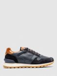 Rodd & Gunn Quarry Hill Leather Suede Lace Up Trainers, Cognac