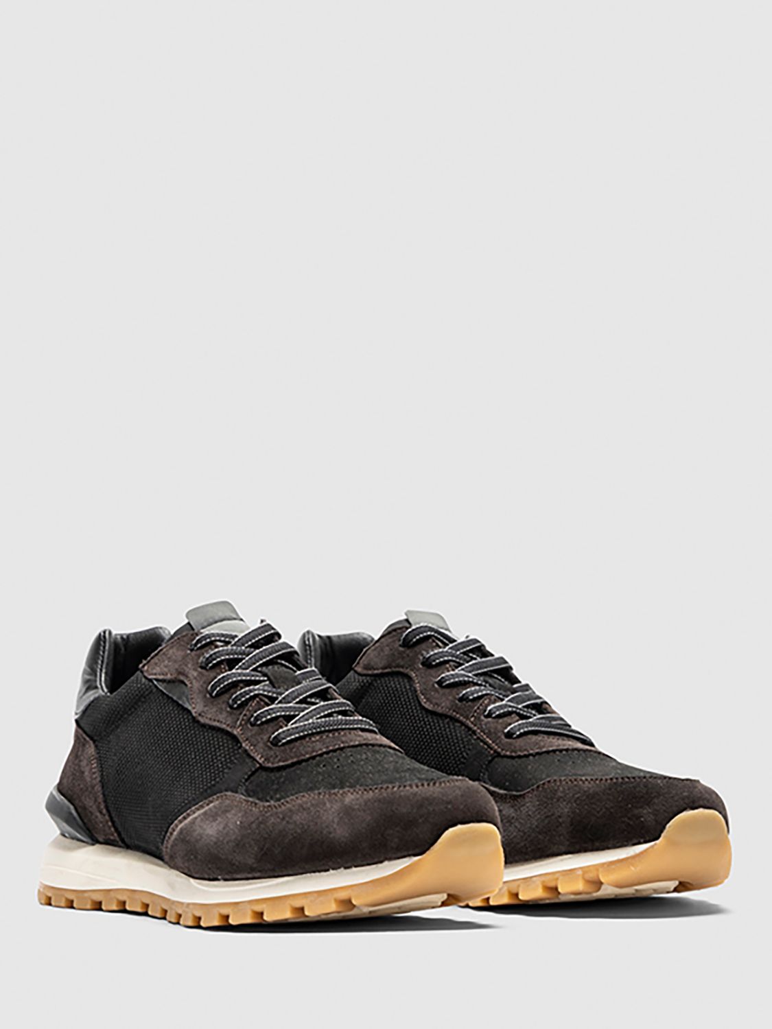 Buy Rodd & Gunn Queenstown Leather Suede Lace Up Trainers, Testa Di Moro Online at johnlewis.com