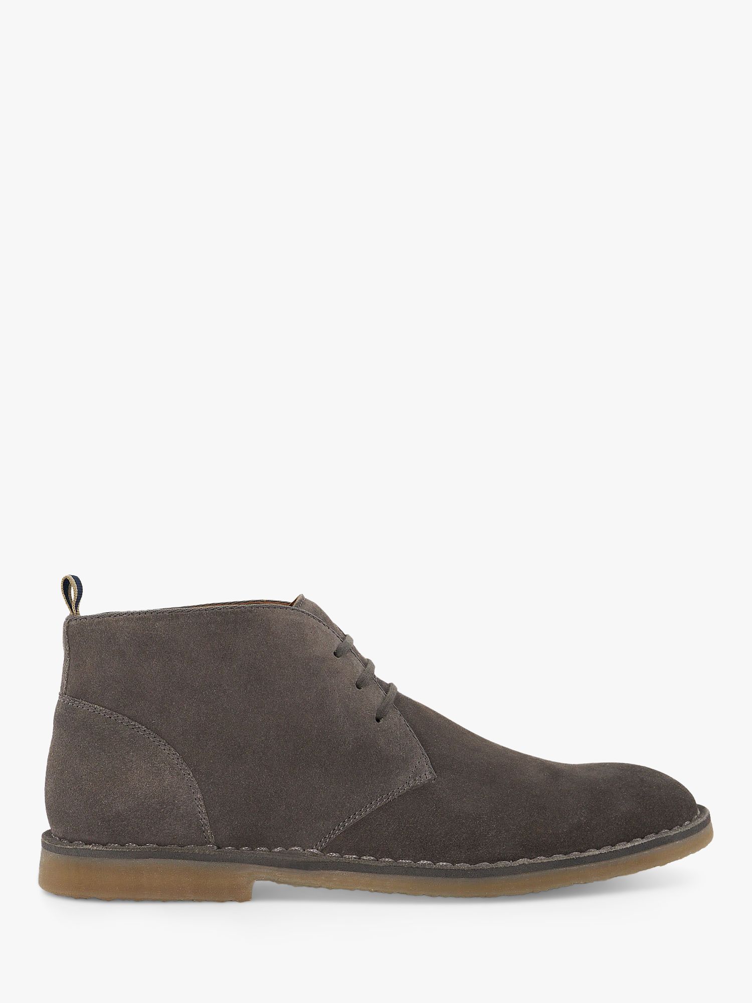 Dune Cashed Suede Casual Chukka Boots, Dark Grey-suede at John Lewis ...