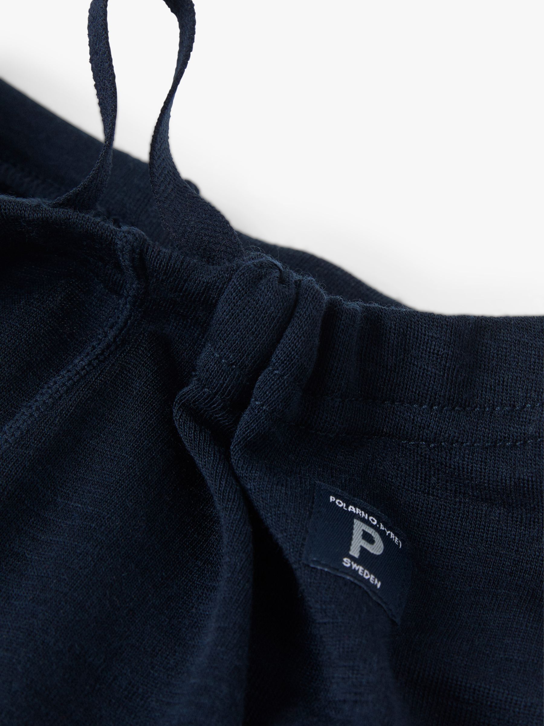 Buy Polarn O. Pyret Kids' Merino Wool Contrast Knee Trousers, Blue/Grey Online at johnlewis.com