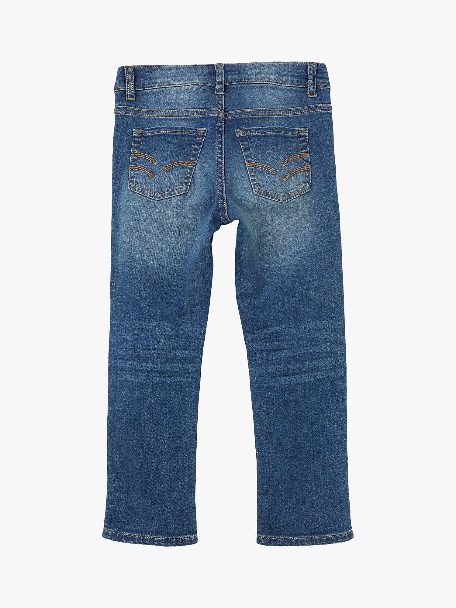 Buy Polarn O. Pyret Kids' Regular Fit Adjustable Waist Jeans, Blue Online at johnlewis.com