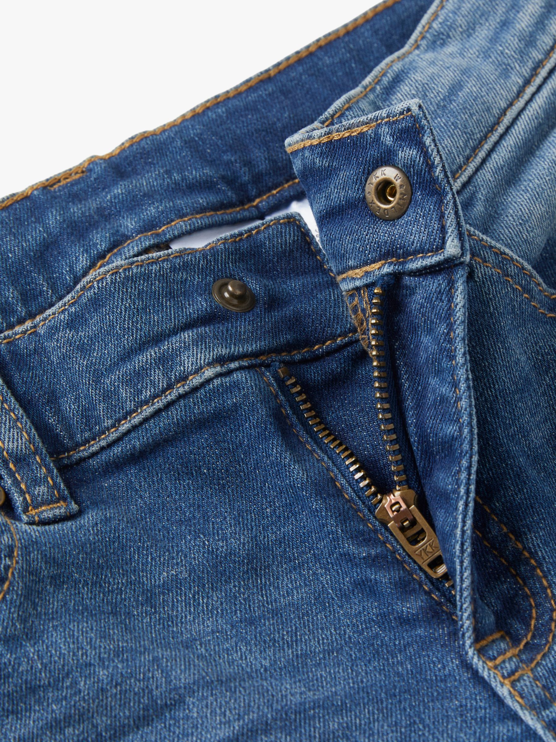 Polarn O. Pyret Kids' Regular Fit Adjustable Waist Jeans, Blue, 2-3 years