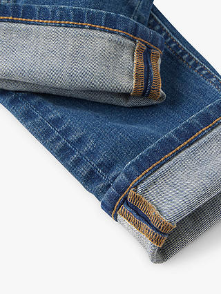 Polarn O. Pyret Kids' Regular Fit Adjustable Waist Jeans, Blue